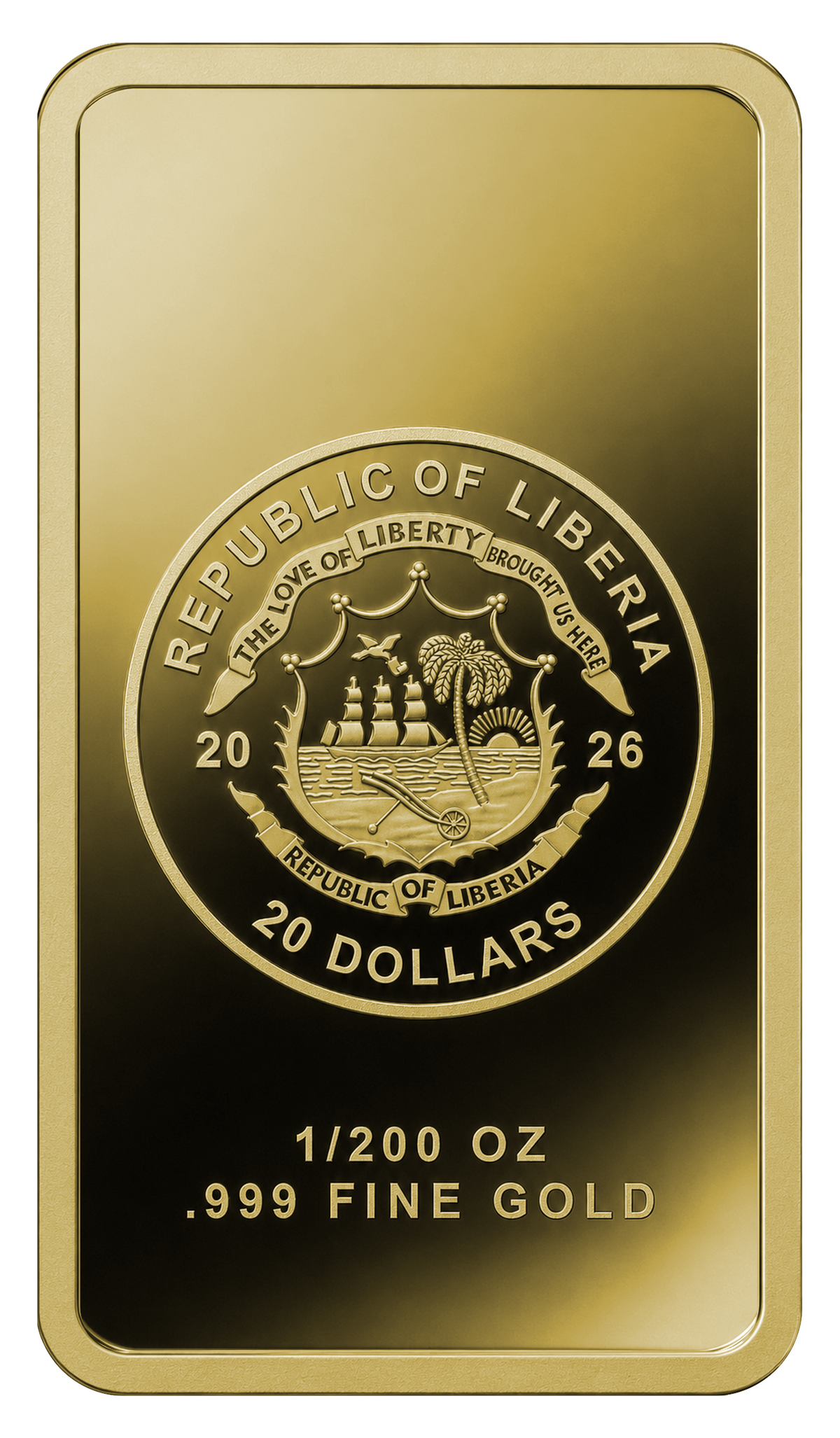 2026 Liberia Santa Claus 1/200 oz Gold Coin