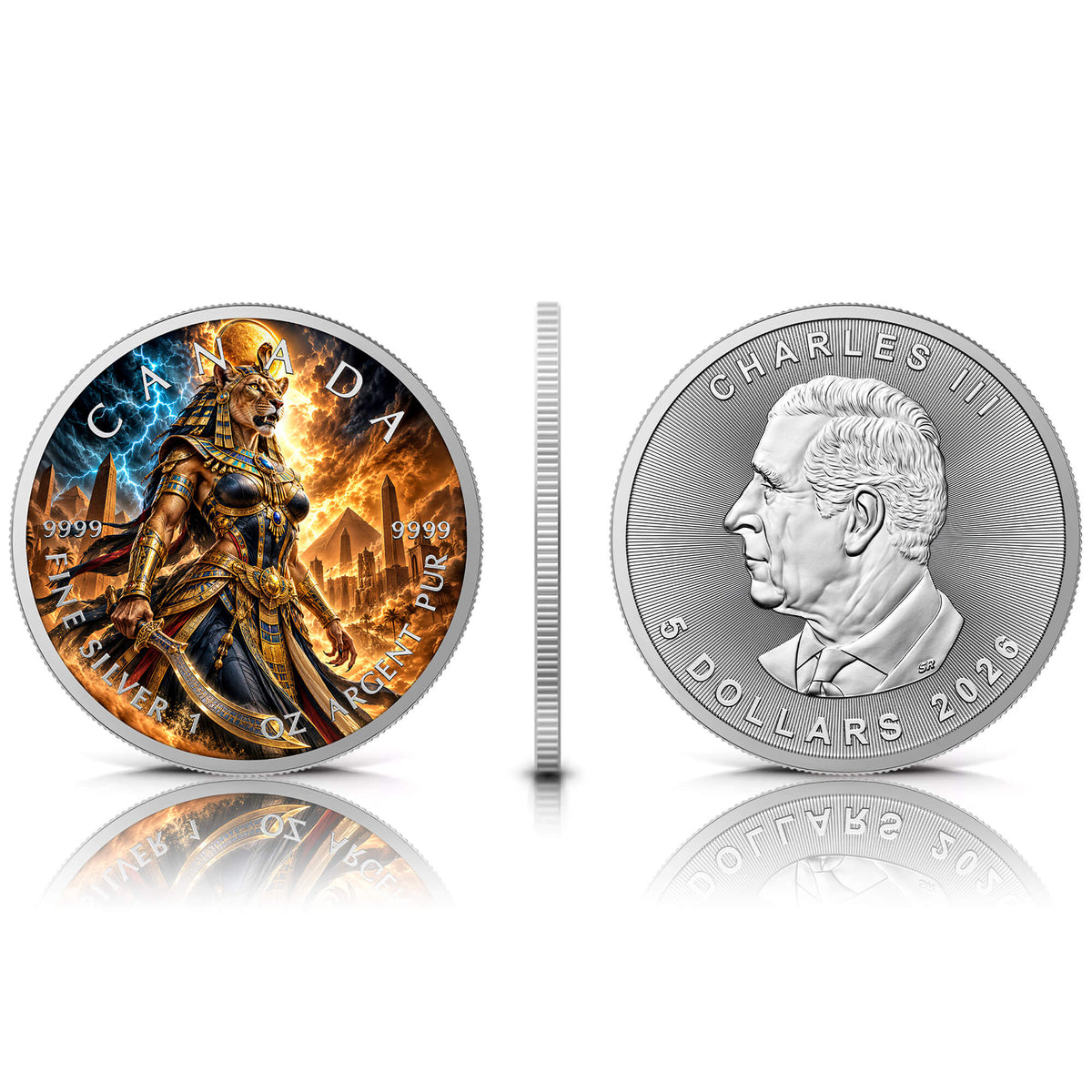 2026 Canada Maple Leaf Sekmet Edition 1 oz Silver Coin