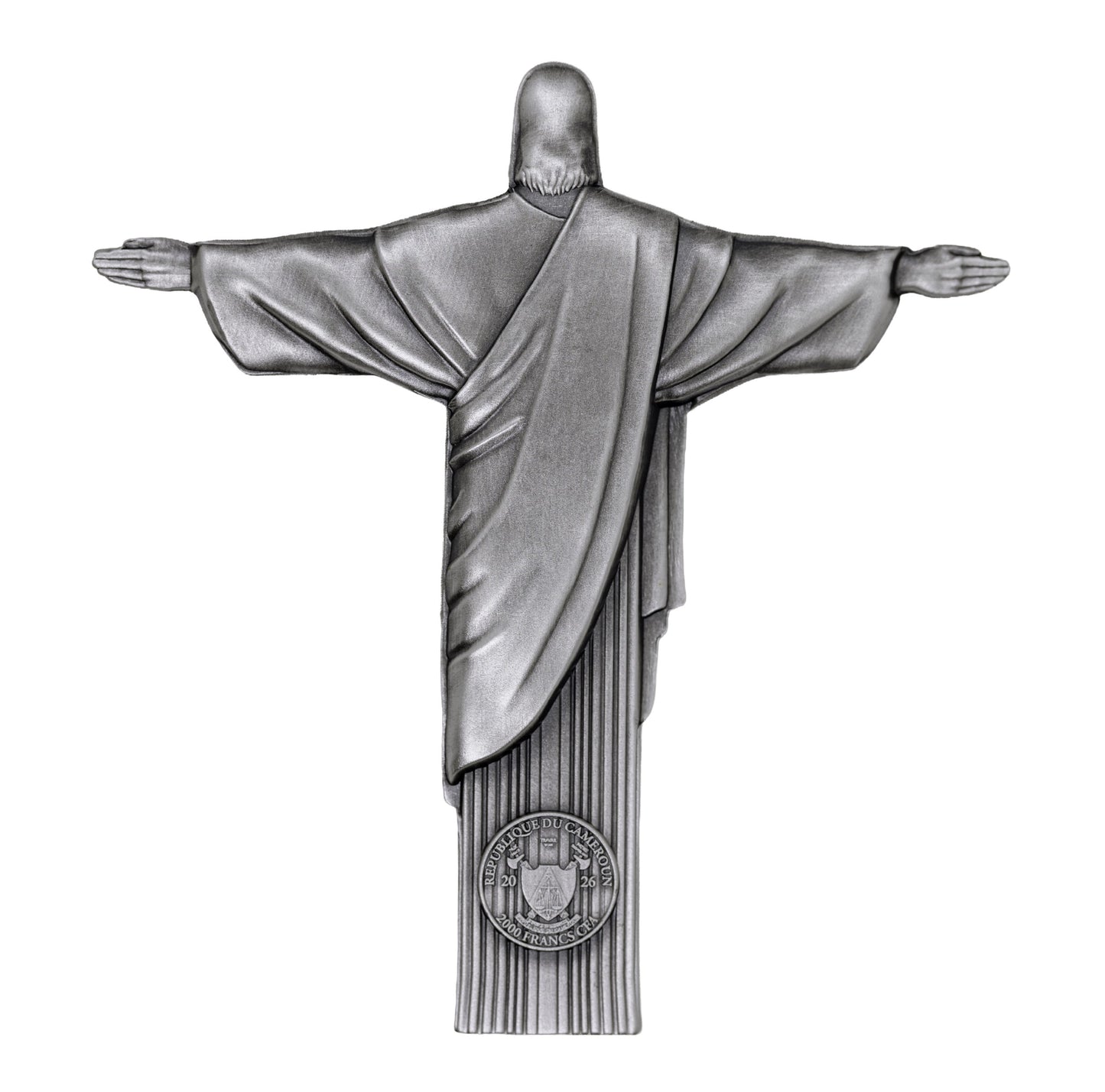 2026 Cameroon Christ the Redeemer 2 oz Silver Coin (06/26)