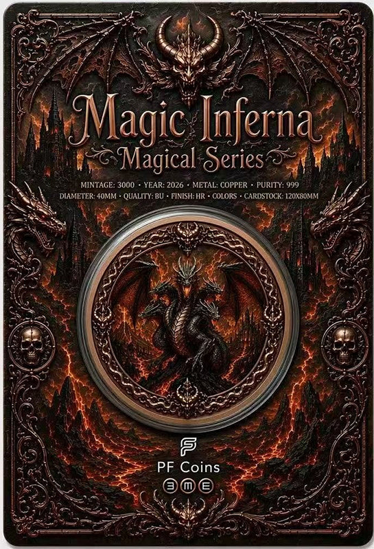 Magic Inferna Colorized 1 oz Copper Medal (06/30)
