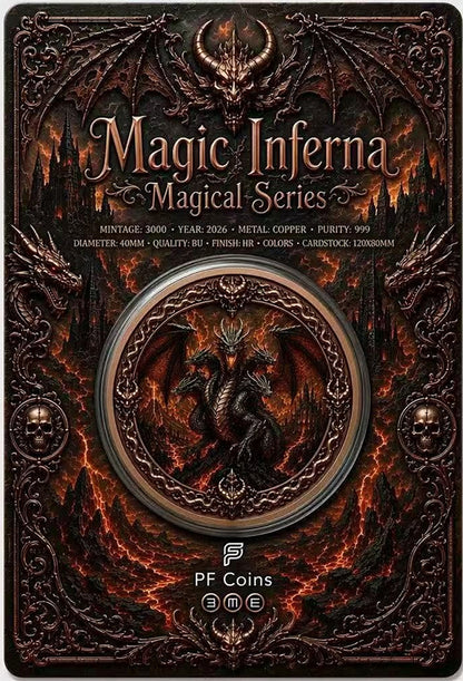 Magic Inferna Colorized 1 oz Copper Medal (06/30)