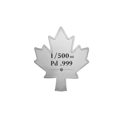 2026 Maple Leaf 1/500 oz Palladium Medal in Card (07/10)