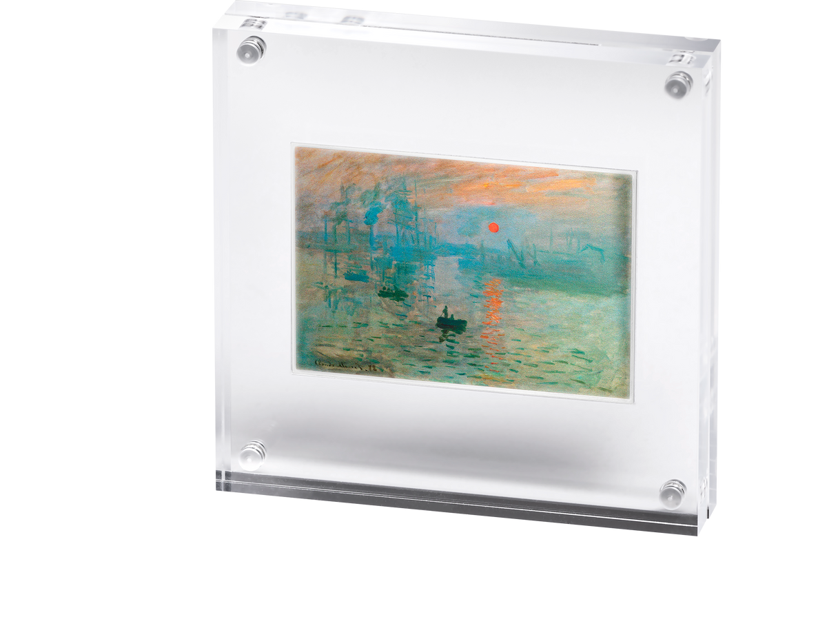 2027 Cameroon Art Gallery - Impression Sunrise by Monet 1 oz Silver Coin