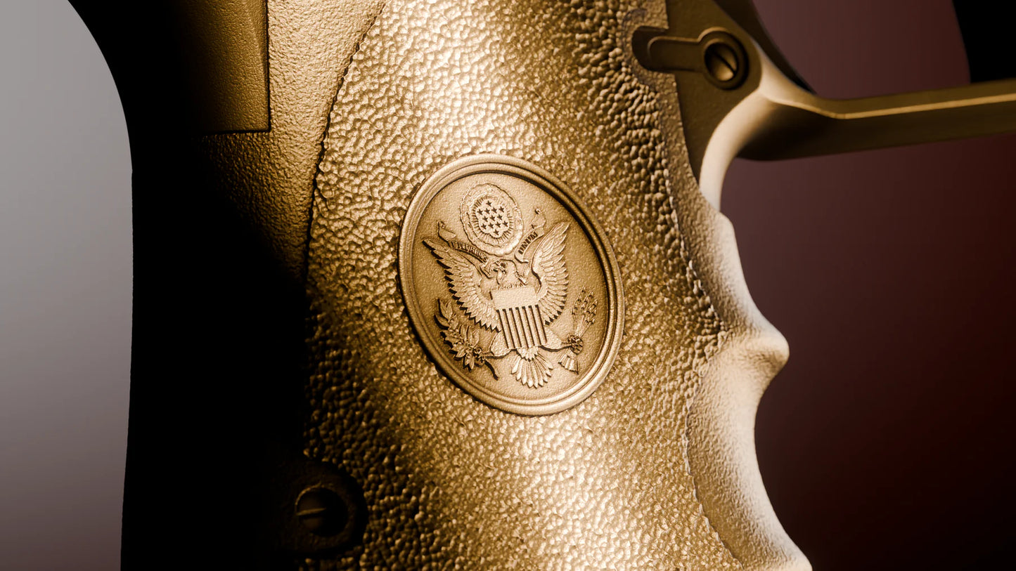 Trump Desert Eagle Gold Gilt 2 oz Silver Medal (07/17)