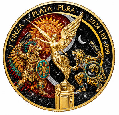 2024 Mexico Libertad Guardians of the Angel Edition 1 oz Silver Coin