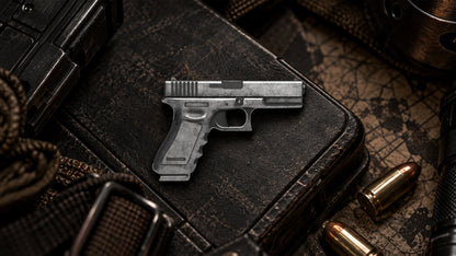 Glock Shaped 2+ gram Silver Medal