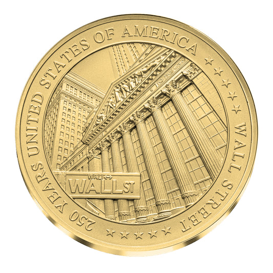 2026 Liberia Wall Street 1/200 oz Gold Coin (08/07)
