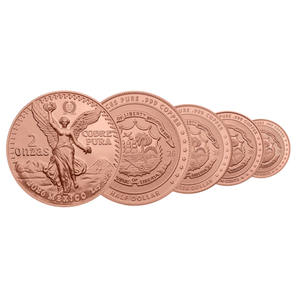 2026 Liberia Vintage Libertad 3.75 oz Fractional Copper Set (07/20)