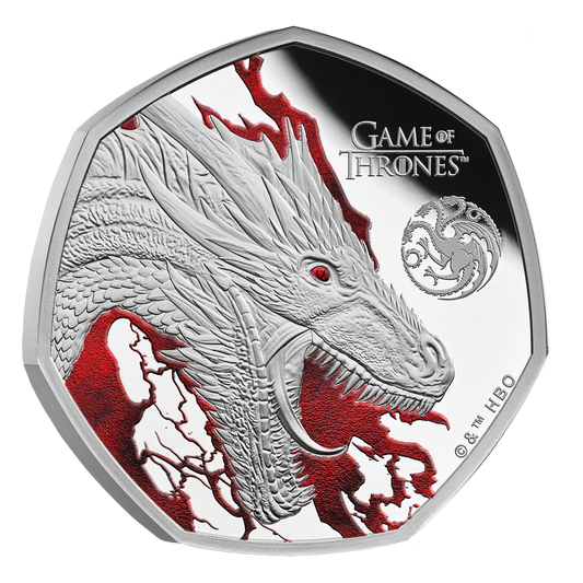 2026 Great Britain Game of Thrones Fire Proof Colorized 8g Silver Coin (07/11)