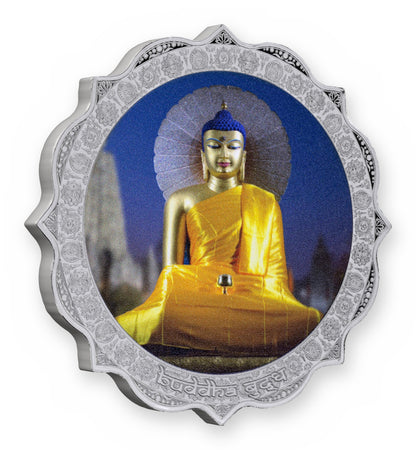 2026 Cameroon Bodhi Gaya Buddha 1 oz Silver Coin (99 Mintage)