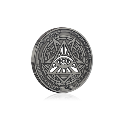 2022 Samoa Conspiracy Collection - Illuminati Cut-Out CN Coin in Card