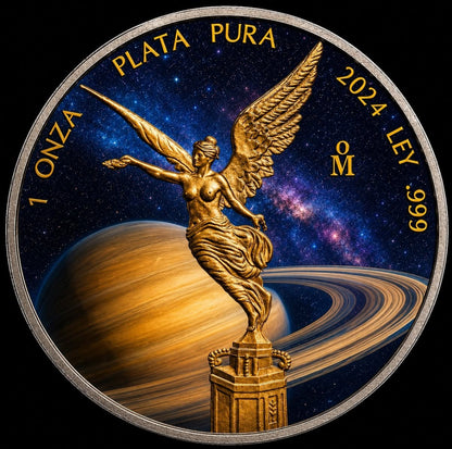 2024 Mexico Libertad Saturno Edition 1 oz Silver Coin (06/22)