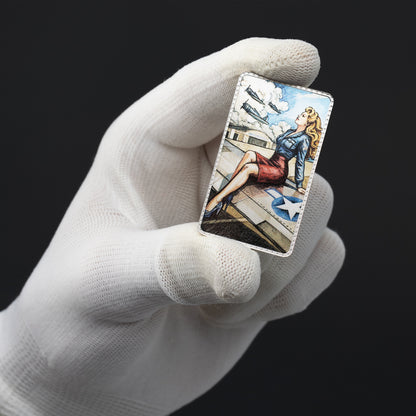 Estimate: 2026 Czech Mint Pin-Up Girls Colorized 2 oz Silver Bar (07/21)