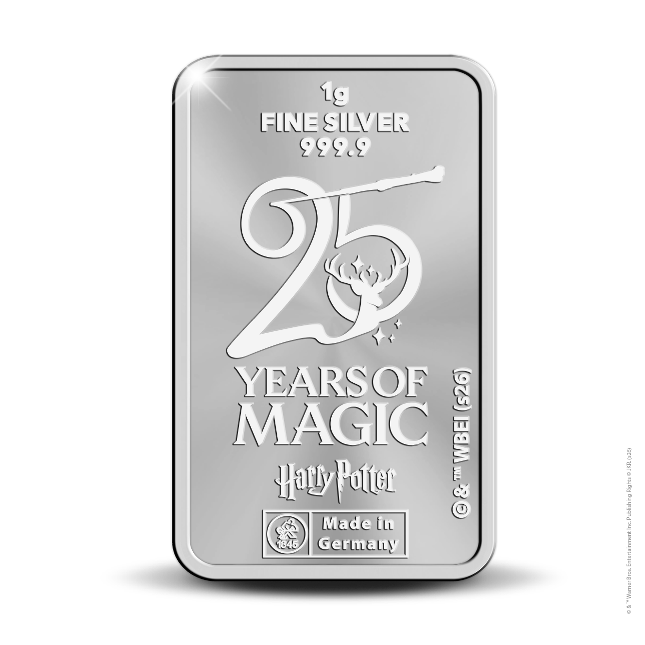 2026 Royal Dutch Mint Harry Potter - Albus Dumbledore 1g Silver Bar in Card (08/11)