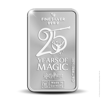 2026 Royal Dutch Mint Harry Potter - Albus Dumbledore 1g Silver Bar in Card (08/11)
