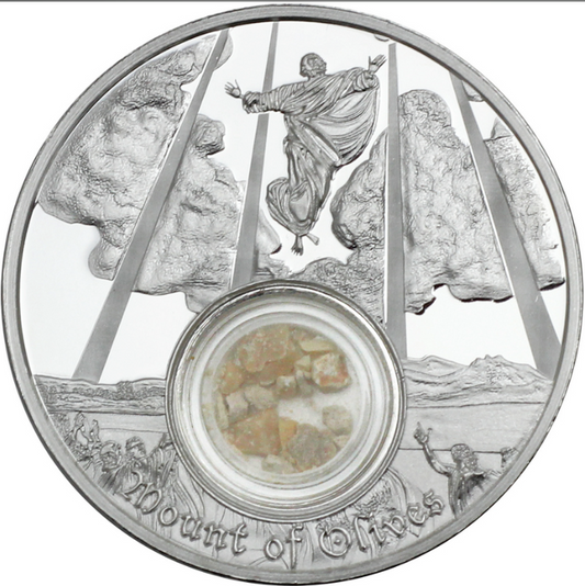 Factory Special! 2025 Mesa Grande Footsteps of Jesus - Ascension (Mount of Olives) 1 oz Silver Coin