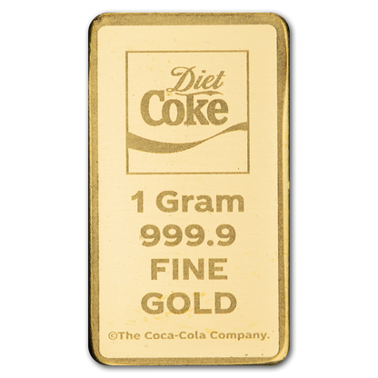 2026 PAMP Diet Coke 1g Gold Bar in Card (08/07)