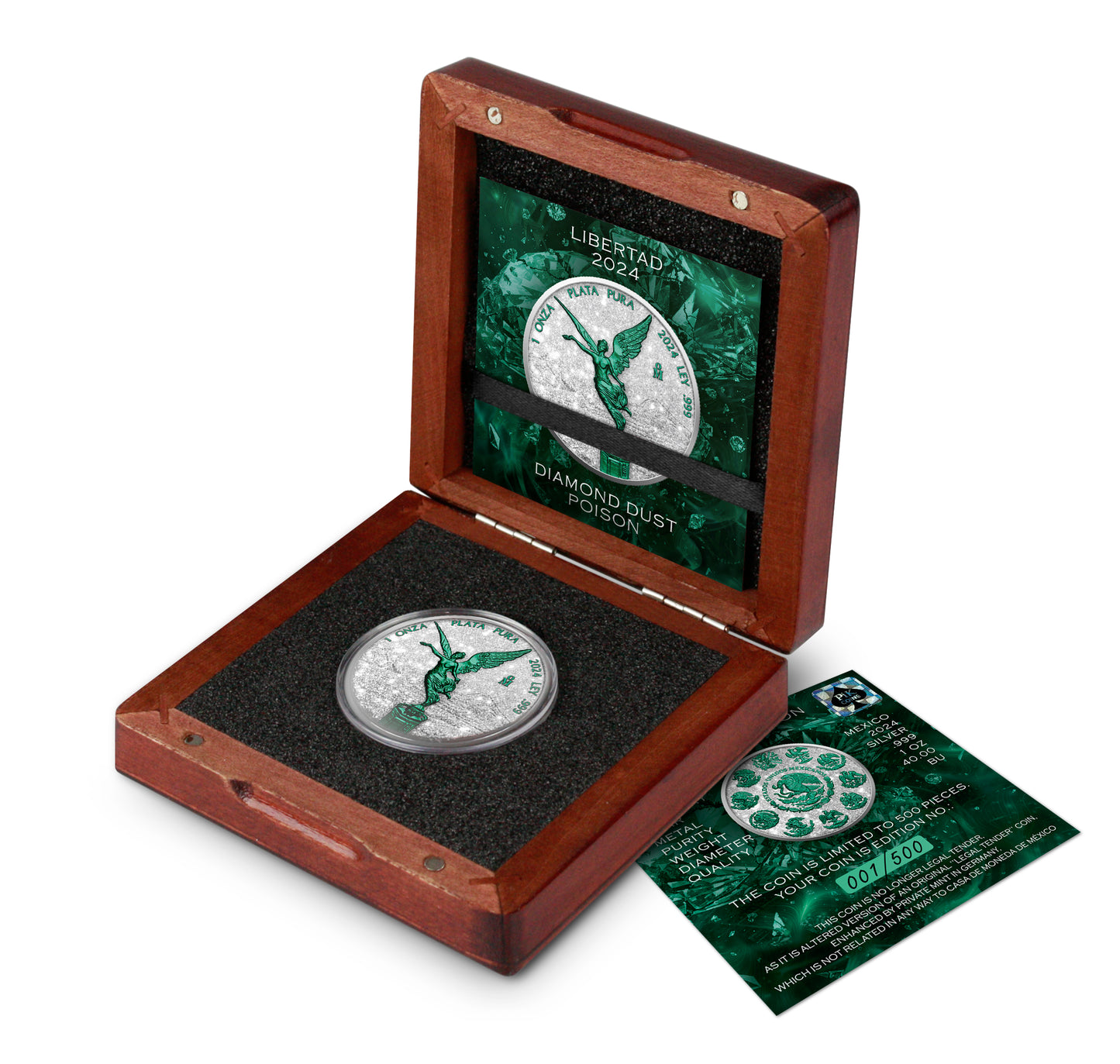 2024 Mexico Libertad Diamond Dust Poison Edition 1 oz Silver Coin (07/17)