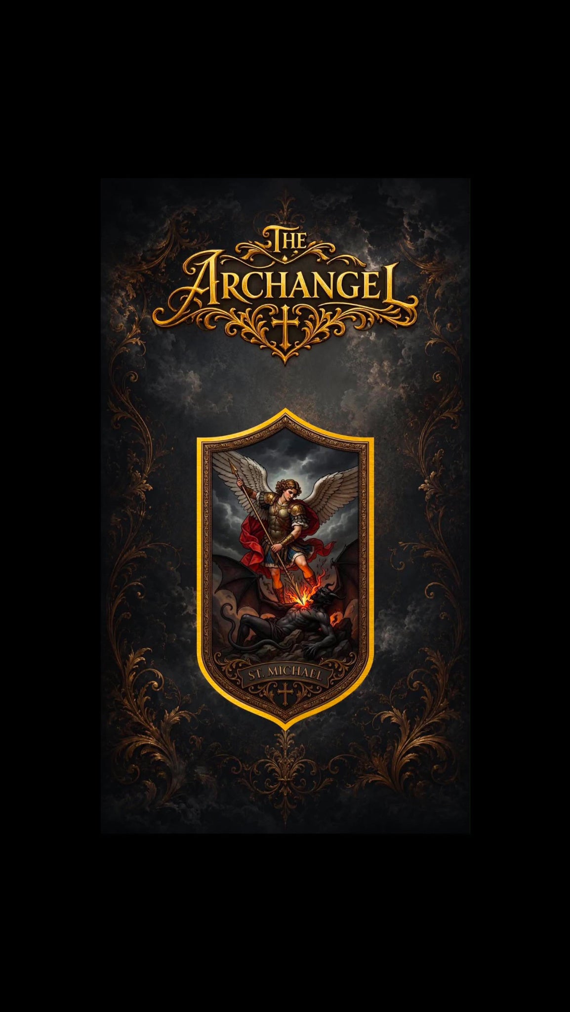 2026 Archangel Michael Colorized 1/1000 oz Gold Medal in Card (07/03)