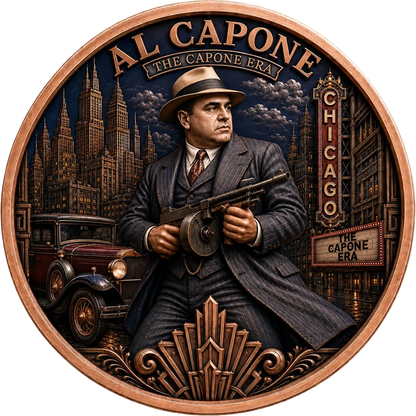 2026 Al Capone - The Capone Era Colorized 1 Kilo Copper Medal