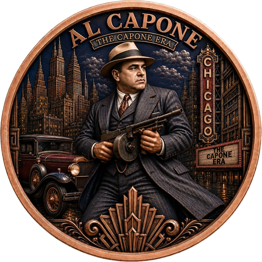 2026 Al Capone - The Capone Era Colorized 1 Kilo Copper Medal