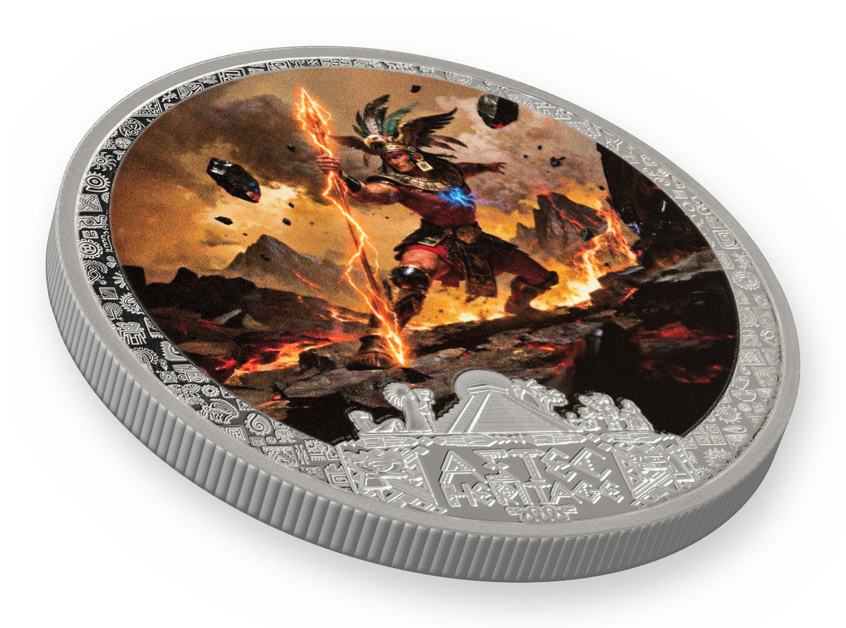2026 Liberia Aztec Heritage Tezcatlipoca 1/2 oz Silver Coin