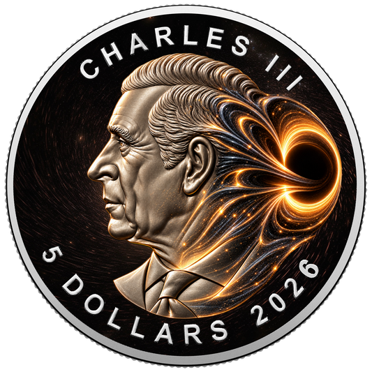 2026 Canada Maple Leaf Black Hole Edition 1 oz Silver Coin