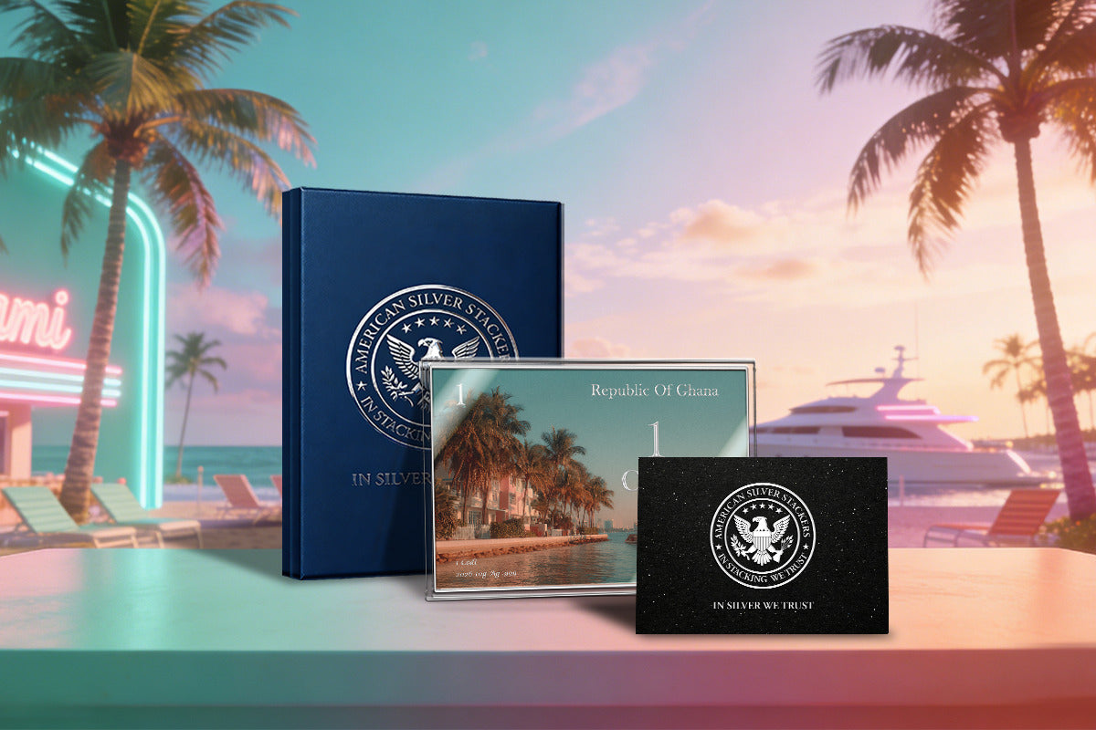 2026 Ghana Miami Colorized 10g Silver Foil (08/10)
