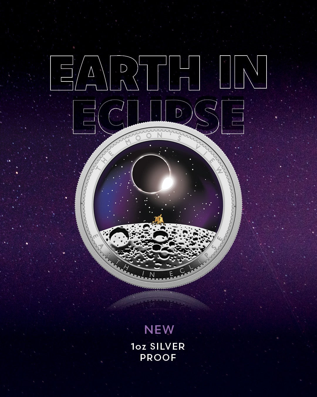 2026 Ascension Island Earth in Eclipse 1 oz Silver Coin (06/27)
