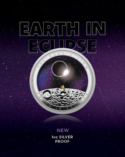 2026 Ascension Island Earth in Eclipse 1 oz Silver Coin (06/27)
