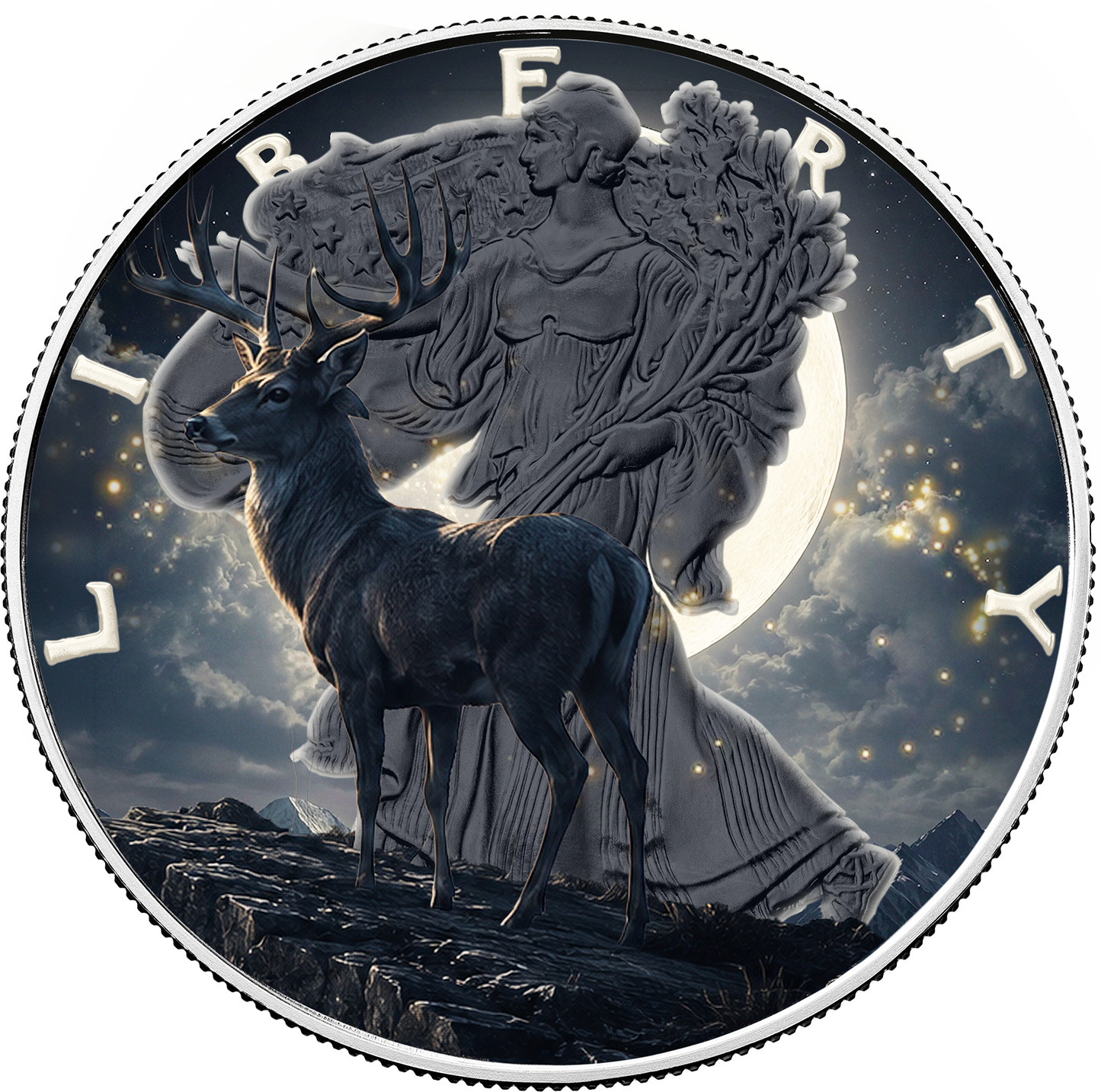 2026 U.S. Eagle Full Buck Moon Edition 1 oz Silver Coin (07/30)