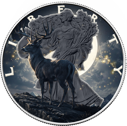 2026 U.S. Eagle Full Buck Moon Edition 1 oz Silver Coin (07/30)