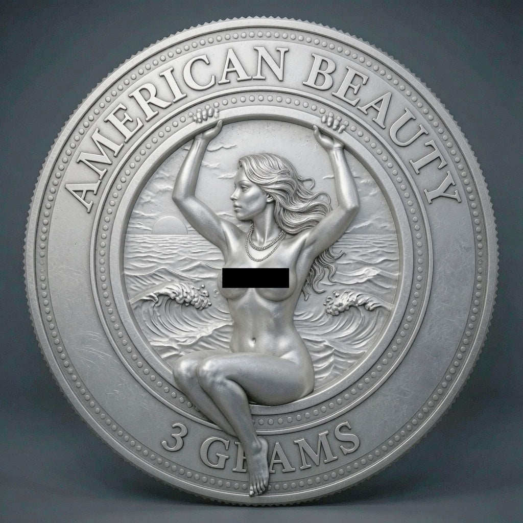 American Beauty 3g Silver Round