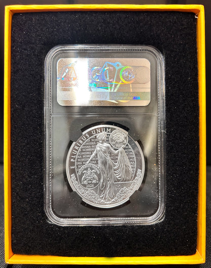 2026 Ascension Island Pittsburgh ANA Show Eagle 1 oz Silver Coin NGC PF 70 UCAM Iskowitz Signed