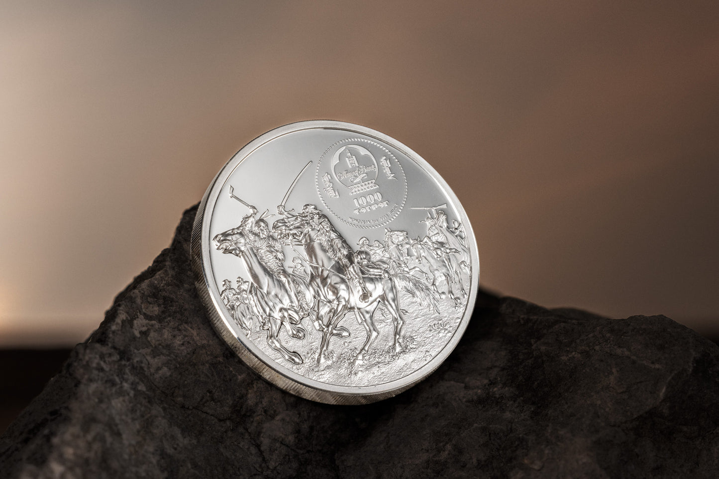 2026 Mongolia Enemies in History - Custer vs Sitting Bull 2 oz Silver Coin