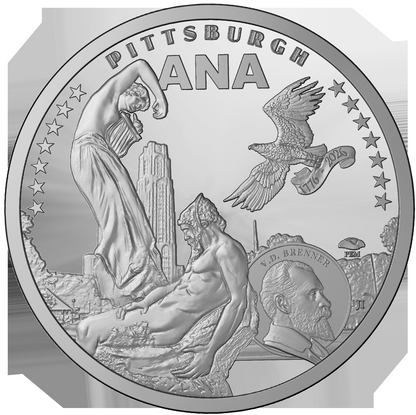 2026 Ascension Island Pittsburgh ANA Show Eagle 1 oz Silver Coin NGC PF 70 UCAM Iskowitz Signed