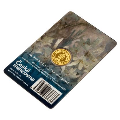 2026 Niue Alphonse Mucha - The Mystic 1/10 oz Gold Coin in Card