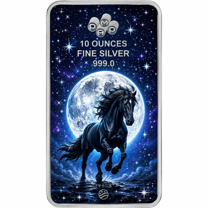 2026 PAMP USA Lunar Horse Day & Night Colorized 10 oz Silver Bar