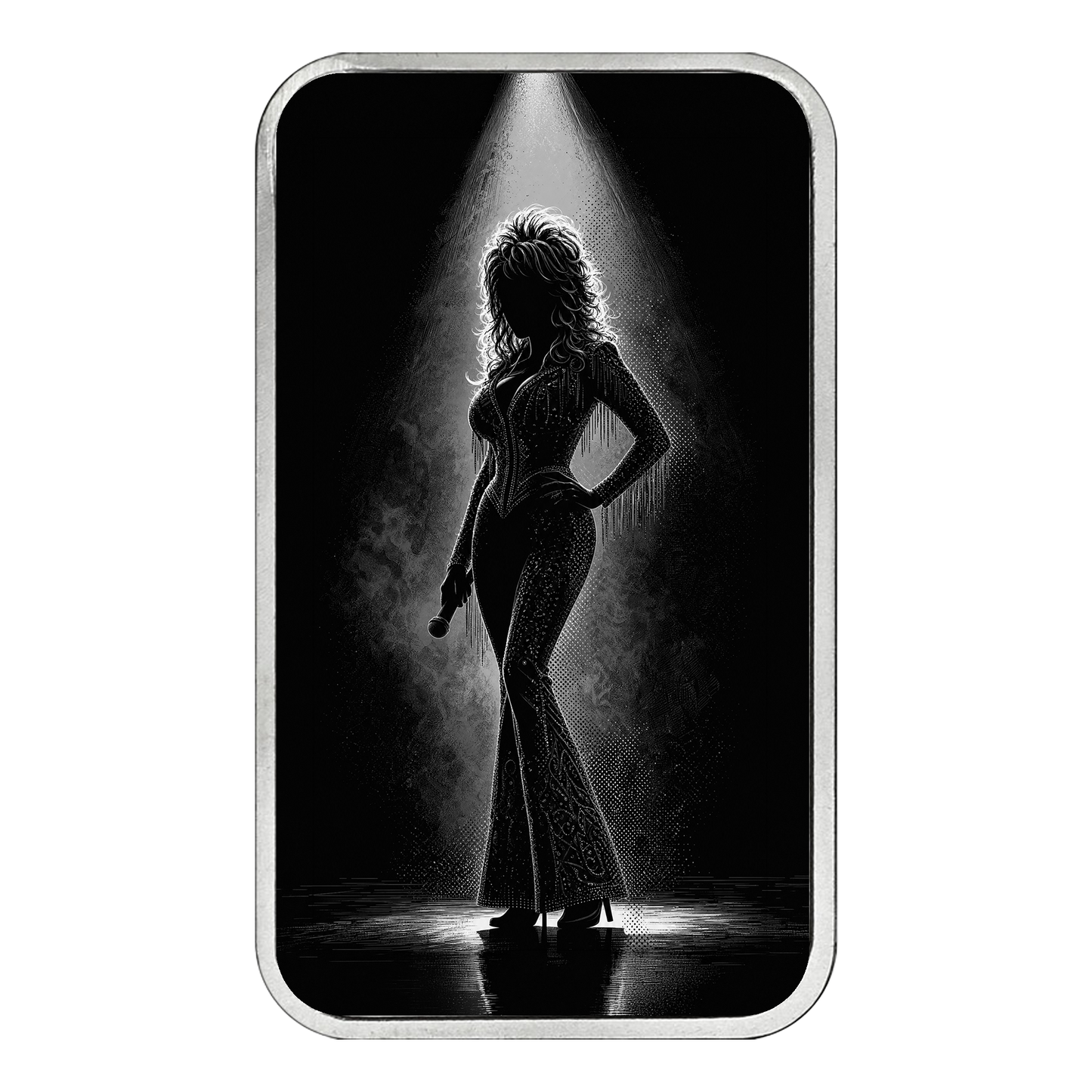 Rhinestone Queen Colorized 1 oz Silver Bar