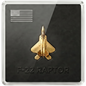 F22 Raptor Shaped 1/20g Gold Medal (07/29)