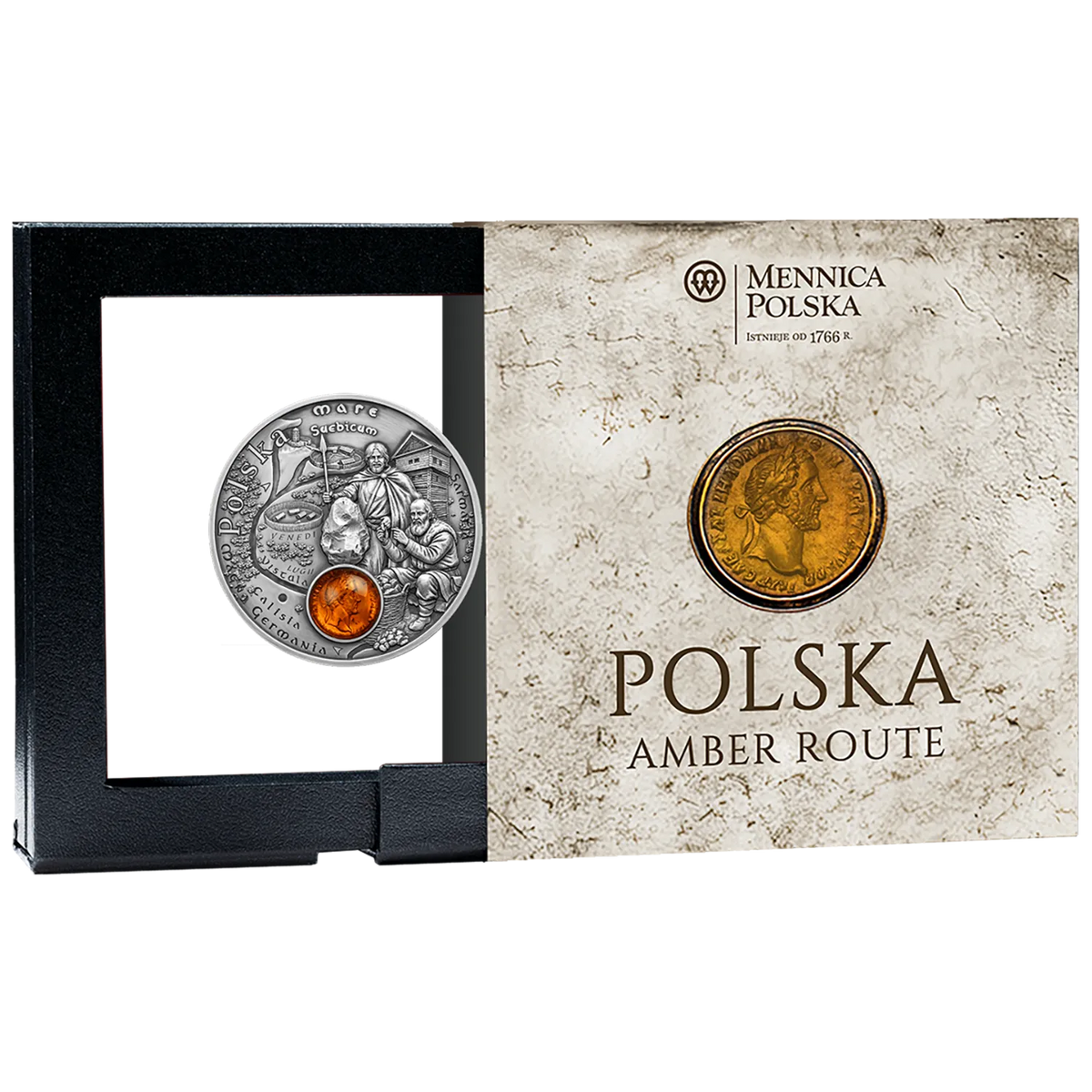 2026 Niue Amber Route Poland 17.5g Silver Coin