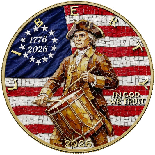 2026 U.S. Eagle The Drummer Mosaic Edition 1 oz Silver Coin