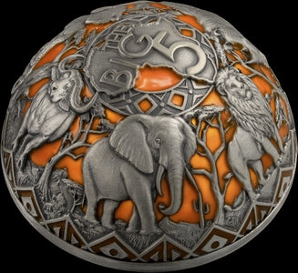 2026 Burundi Big 5 Africa Half-Spherical 2 oz Silver Coin