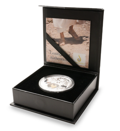 Factory Special! 2025 Mesa Grande Footsteps of Jesus - Ascension (Mount of Olives) 1 oz Silver Coin