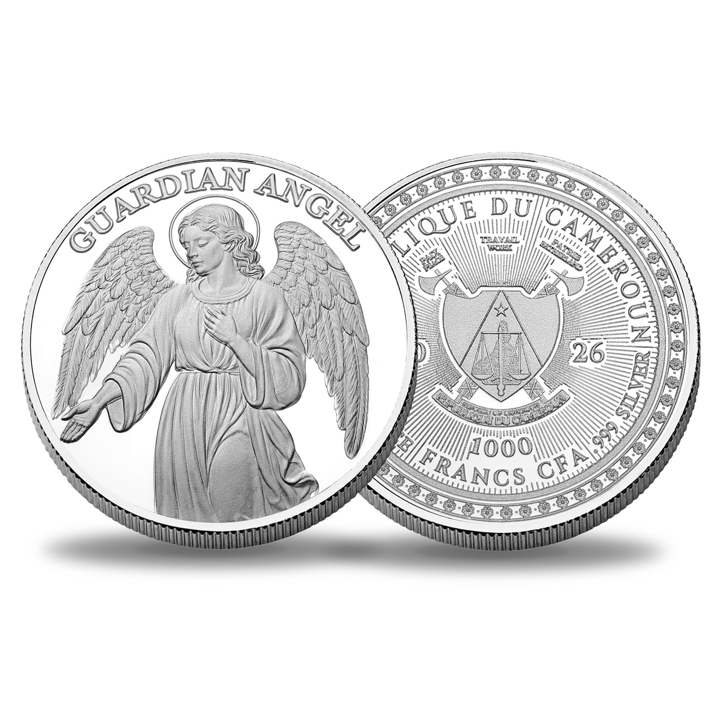 2026 Cameroon Guardian Angel 1/2 oz Silver Coin (06/22)