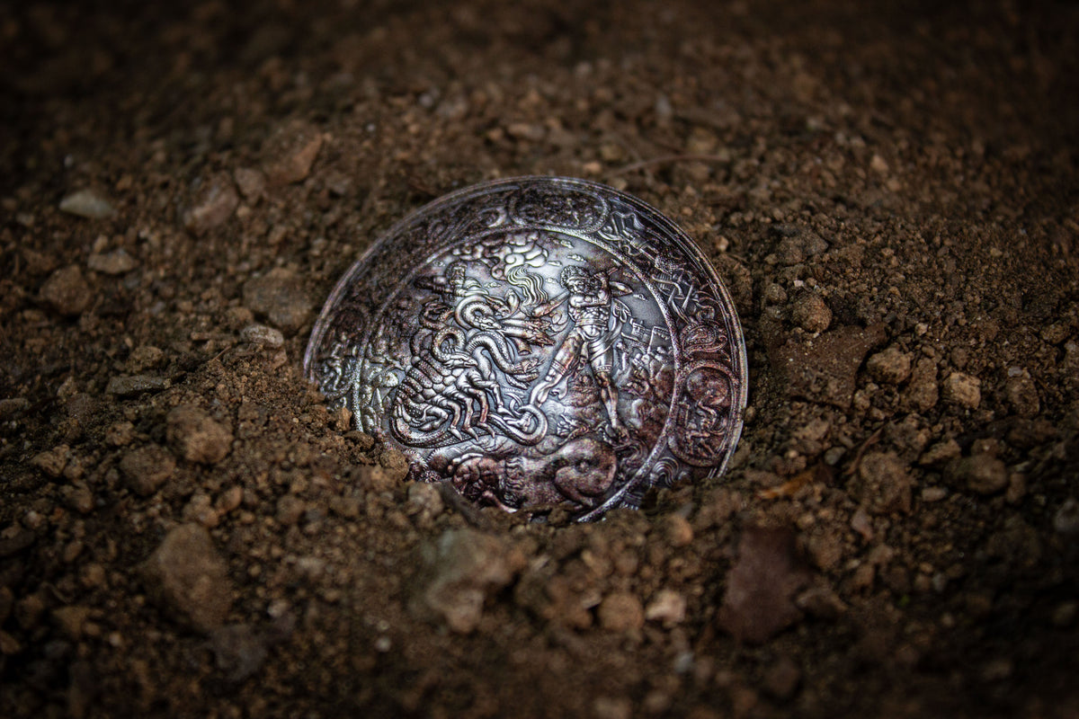 Estimate: KOMSCO The Shield of Hercules Korea Stacker 1 oz Silver Medal