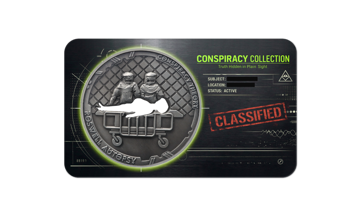 2022 Samoa Conspiracy Collection - Roswell Cut-Out CN Coin in Card
