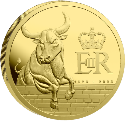 2027 Pitcairn Islands Queen's Beast Black Bull 0.5g Gold Coin