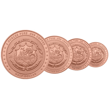 2026 Liberia Vintage Libertad 3.75 oz Fractional Copper Set (07/20)