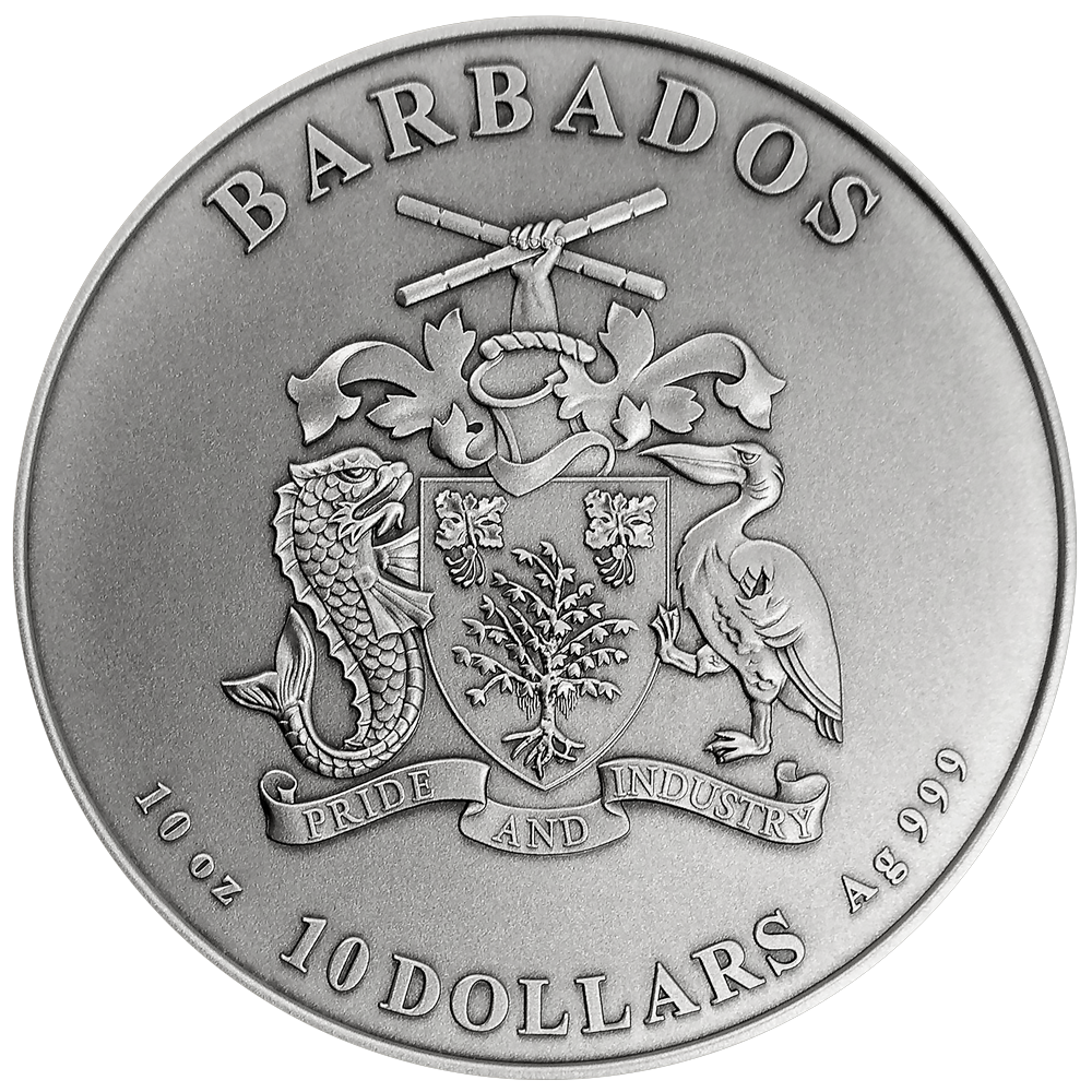 2026 Barbados Declaration of Independence Multilayer 10 oz Silver Coin (07/23)